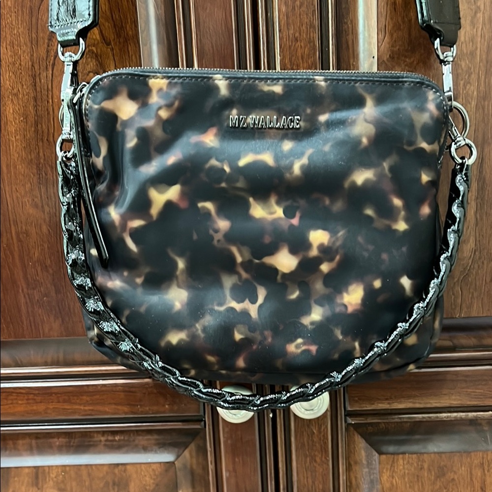 MZ Wallace Brown/black Crossbody Bag
